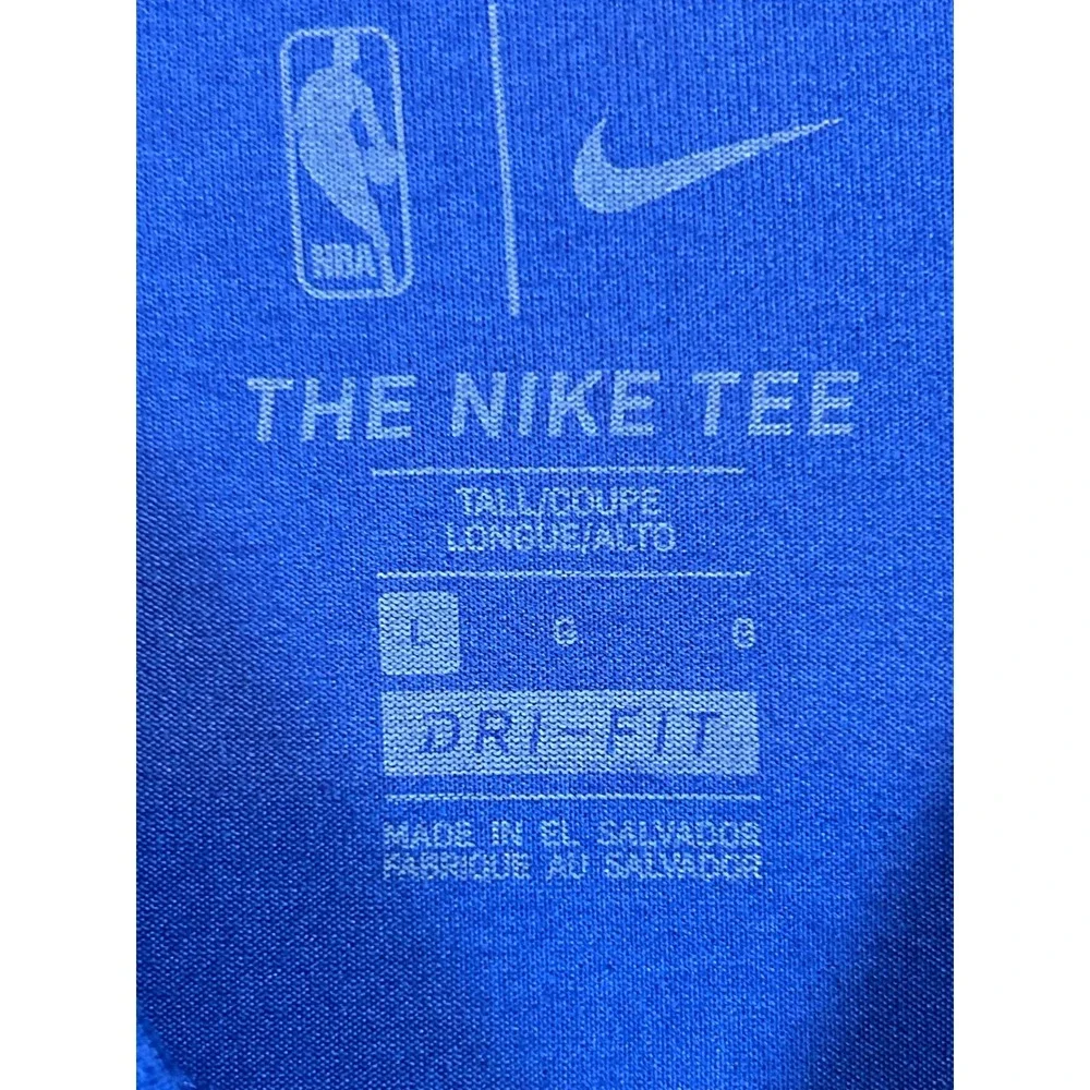 Nike Philadelphia 76ers NBA Dri-FIT Long Sleeve Shirt Mens‎ Large Tall LT Blue
